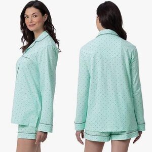 Pajamagram | Cozy Mint Green Polka Dot Pajama Set Size 1X
